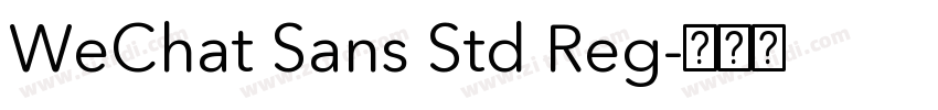 WeChat Sans Std Reg字体转换